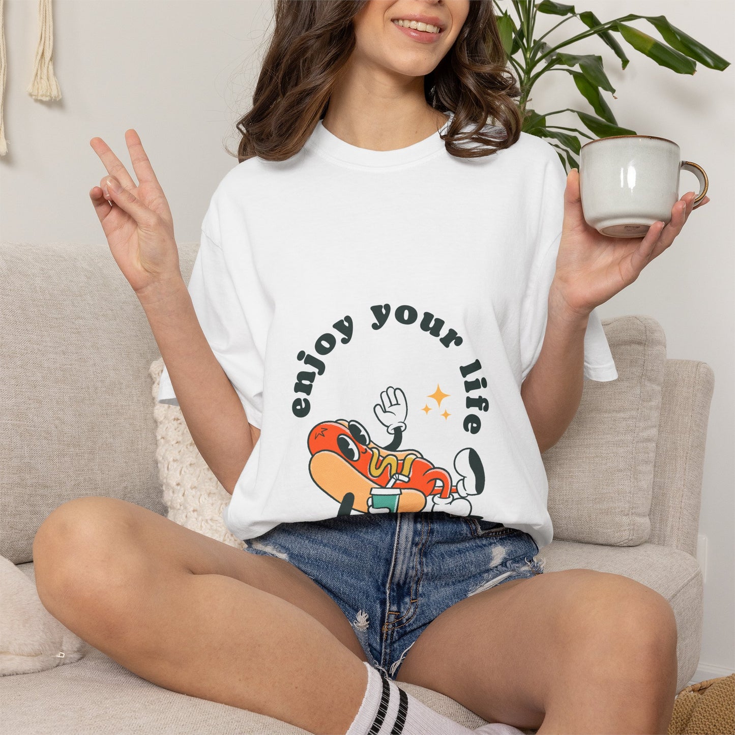 Enjoy Your Life T-Shirt — Retro Relaxed Graphic Tee
