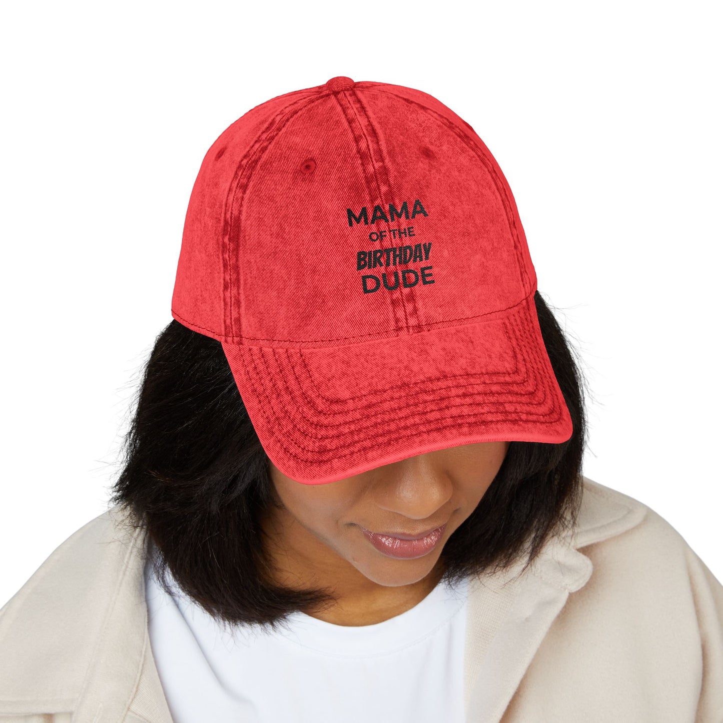 Vintage Embroidered Cap - Perfect Gift for Moms, Birthday Celebrations, Casual Wear, Vintage Style, Hat for Moms