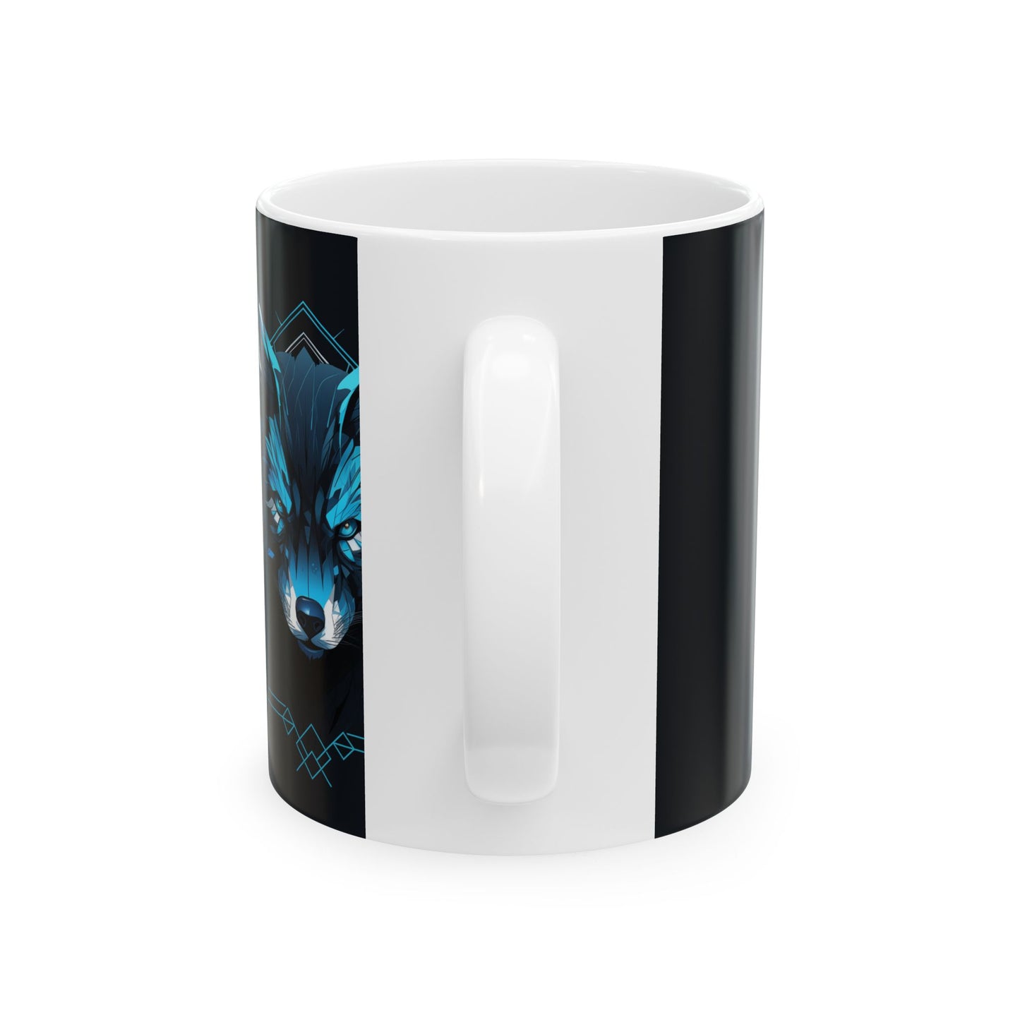 Wolf Design Ceramic Mug - Perfect Gift for Animal Lovers, Coffee Lovers, Birthday Present, Home Decor, and Nature Enthusiasts
