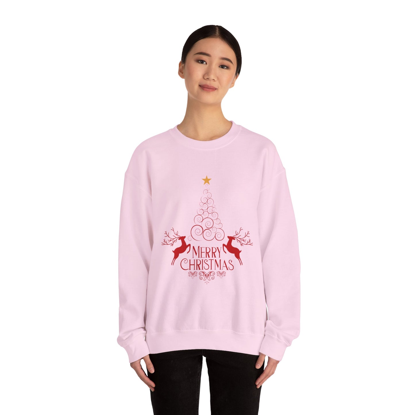 Christmas Crewneck Sweatshirt, Cozy Holiday Sweater, Merry Christmas Gift, Unisex Winter Apparel, Festive Sweatshirt