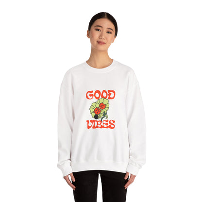 Good Vibes Floral Crewneck Sweatshirt