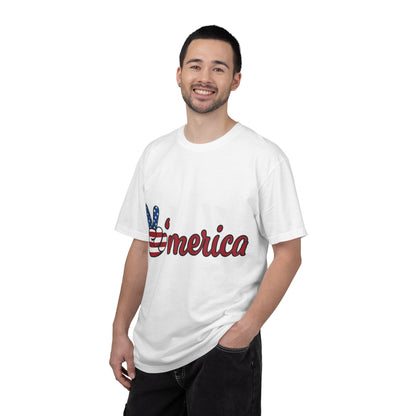 'Merica Peace Sign T-Shirt — Patriotic Fourth of July USA Tee
