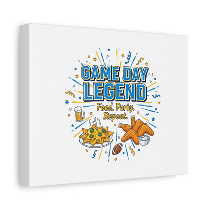 Game Day Legend Canvas | Super Bowl Party, Game Day Humor