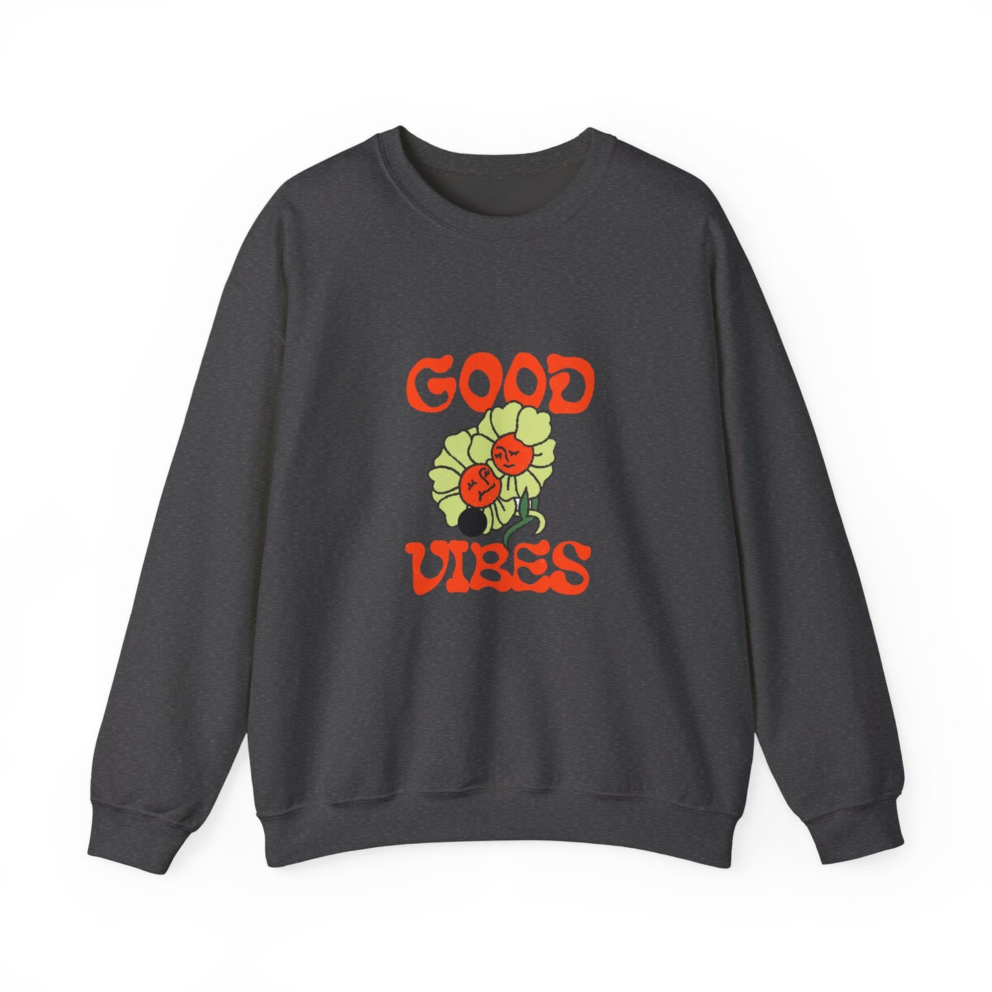 Good Vibes Floral Crewneck Sweatshirt