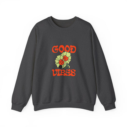 Good Vibes Floral Crewneck Sweatshirt