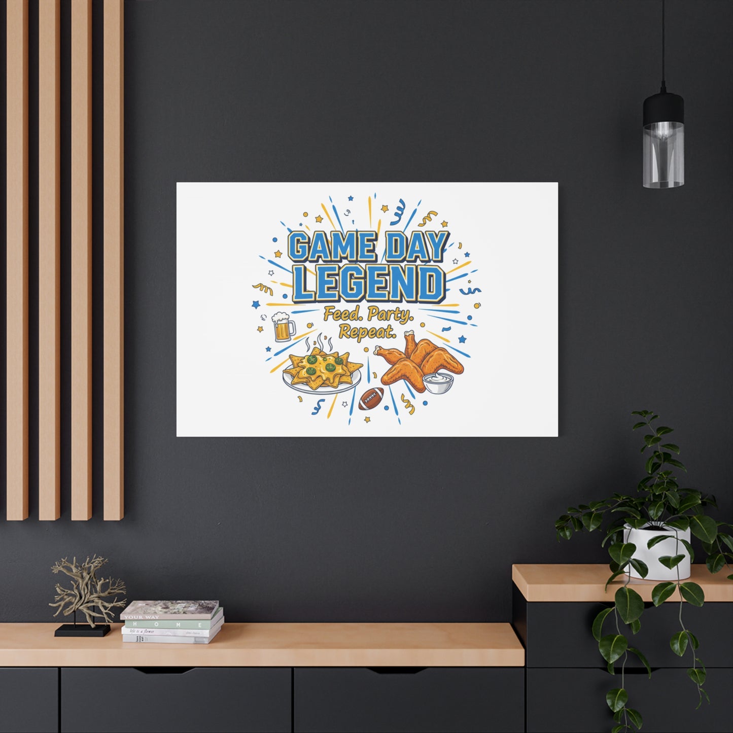 Game Day Legend Canvas | Super Bowl Party, Game Day Humor
