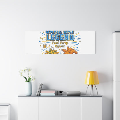 Game Day Legend Canvas | Super Bowl Party, Game Day Humor