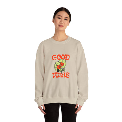 Good Vibes Floral Crewneck Sweatshirt
