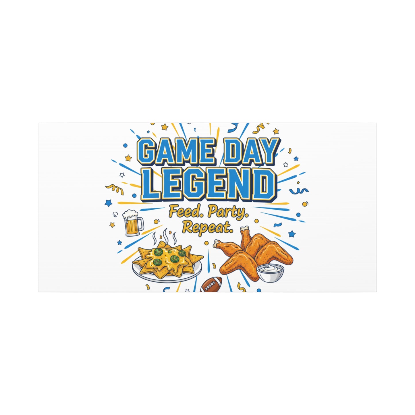 Game Day Legend Canvas | Super Bowl Party, Game Day Humor