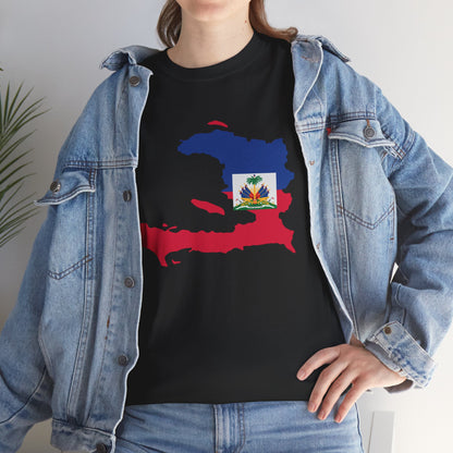Haiti Map Flag T-Shirt — Haitian Pride Tee