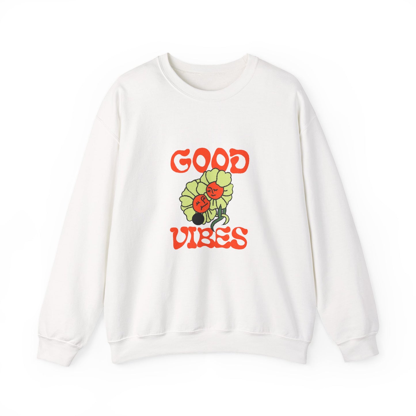 Good Vibes Floral Crewneck Sweatshirt