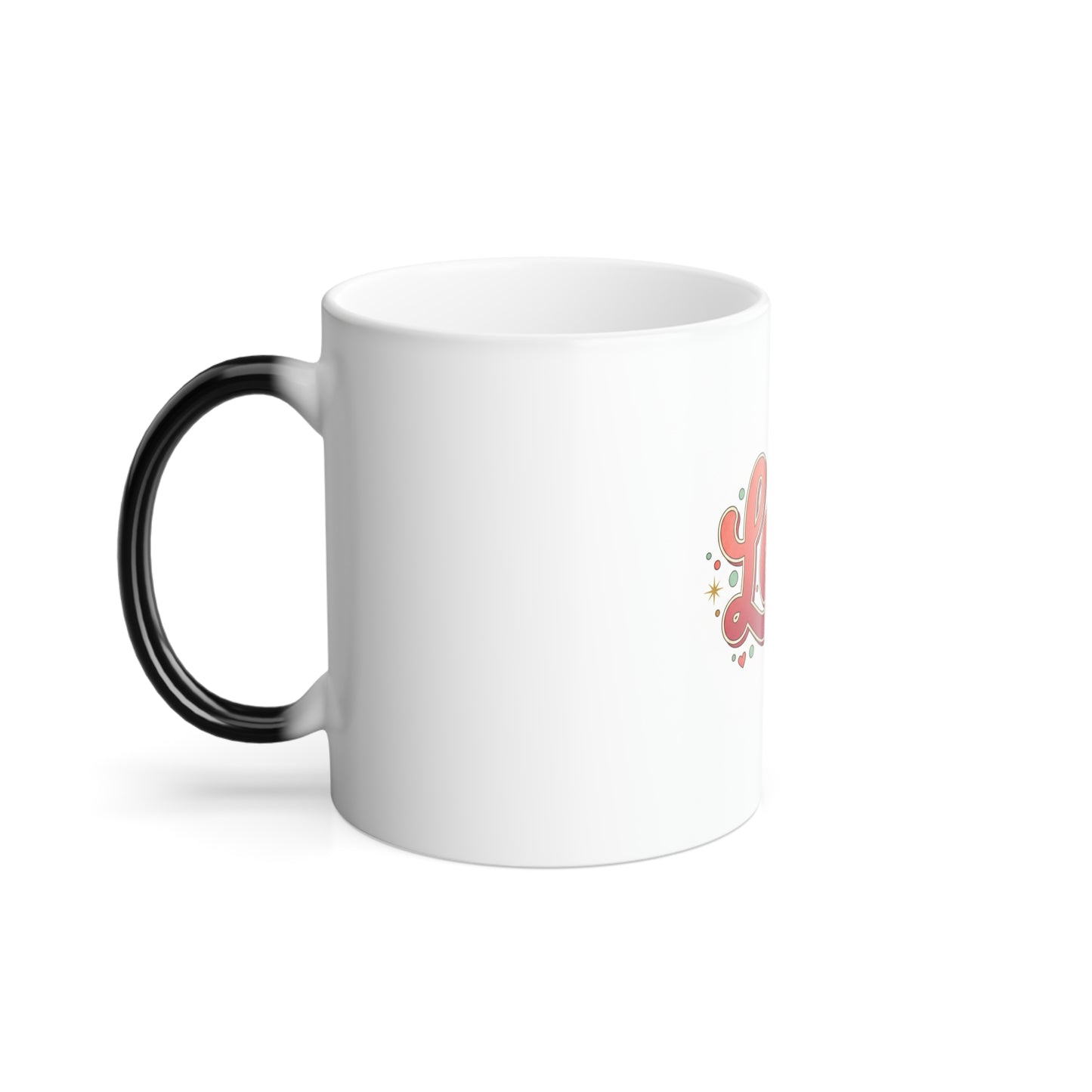 Color-Changing Love Mug — 11oz Magic Heat Reveal Coffee Cup