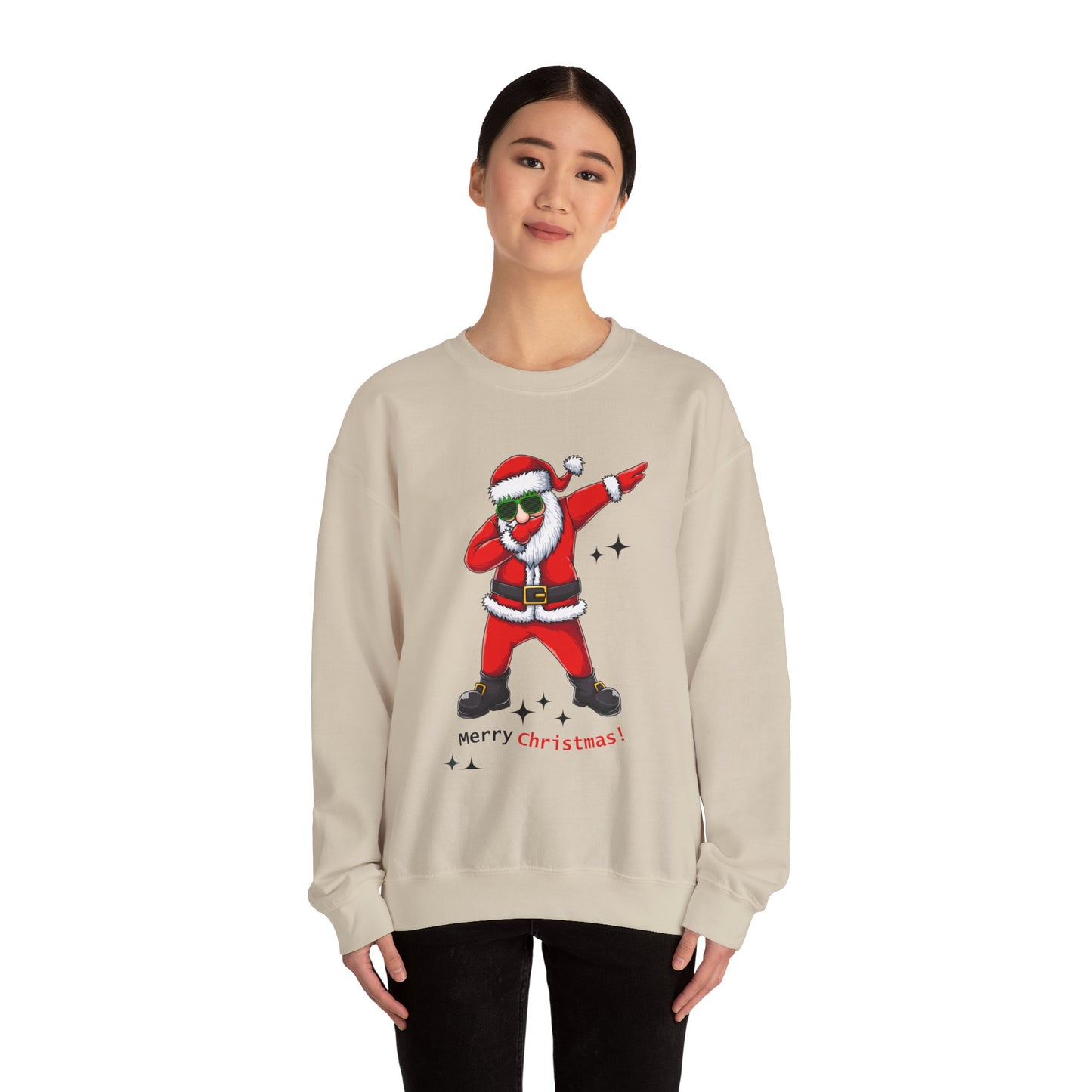 Festive Santa Dab Sweatshirt | Merry Christmas Gift, Holiday Apparel, Unisex Crewneck, Cozy Sweater, Christmas Sweatshirt