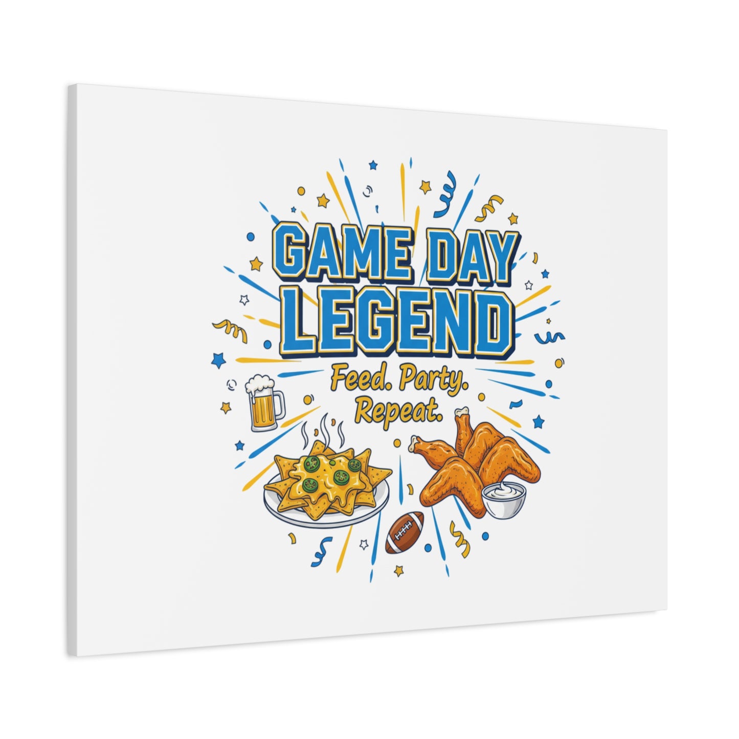 Game Day Legend Canvas | Super Bowl Party, Game Day Humor