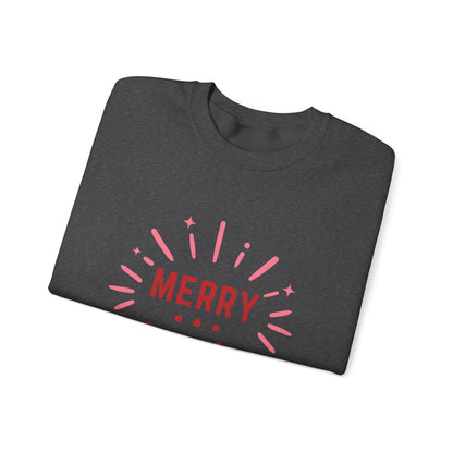 Merry Christmas Vibes Crewneck Sweatshirt | Cozy Holiday Wear, Unisex Winter Apparel, Christmas Gifts, Seasonal Fashion, Festive Sweatshirt