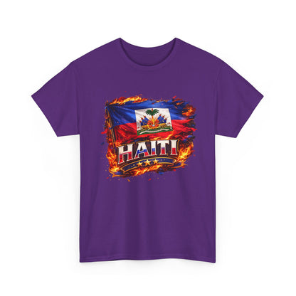 Haiti Flag T-Shirt – Vintage Grunge Haiti Pride Tee
