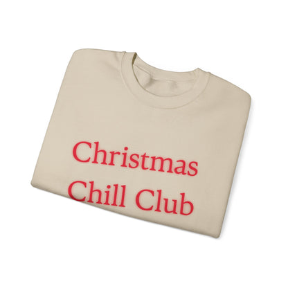 Christmas Chill Club Sweatshirt - Cozy Holiday Apparel, Unisex Crewneck, Christmas Gift, Winter Sweater, Casual Lounge Wear