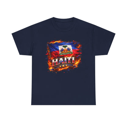 Haiti Flag T-Shirt – Vintage Grunge Haiti Pride Tee