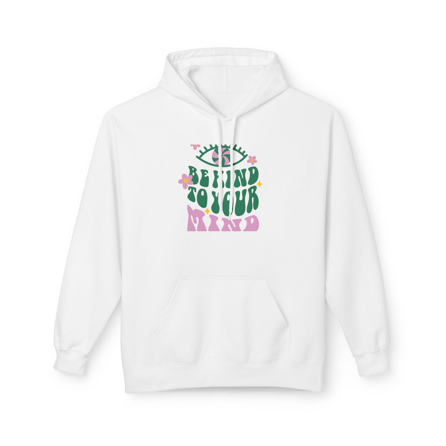 Hoodie — "Behind Your Mind" Retro Floral Graphic Hoodie
