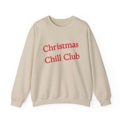 Christmas Chill Club Sweatshirt - Cozy Holiday Apparel, Unisex Crewneck, Christmas Gift, Winter Sweater, Casual Lounge Wear