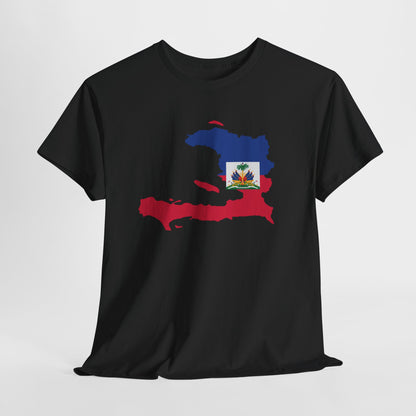 Haiti Map Flag T-Shirt — Haitian Pride Tee