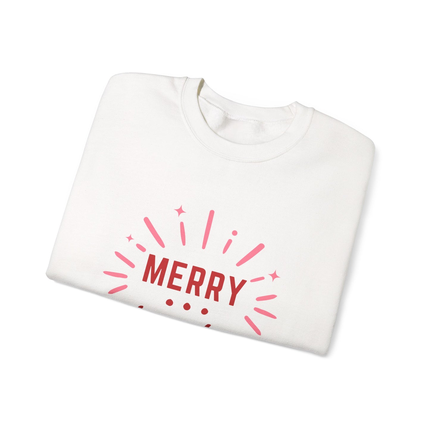 Merry Christmas Vibes Crewneck Sweatshirt | Cozy Holiday Wear, Unisex Winter Apparel, Christmas Gifts, Seasonal Fashion, Festive Sweatshirt