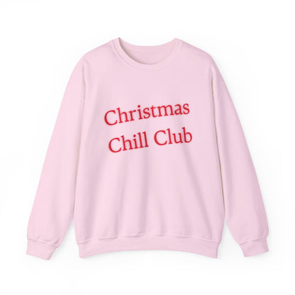 Christmas Chill Club Sweatshirt - Cozy Holiday Apparel, Unisex Crewneck, Christmas Gift, Winter Sweater, Casual Lounge Wear