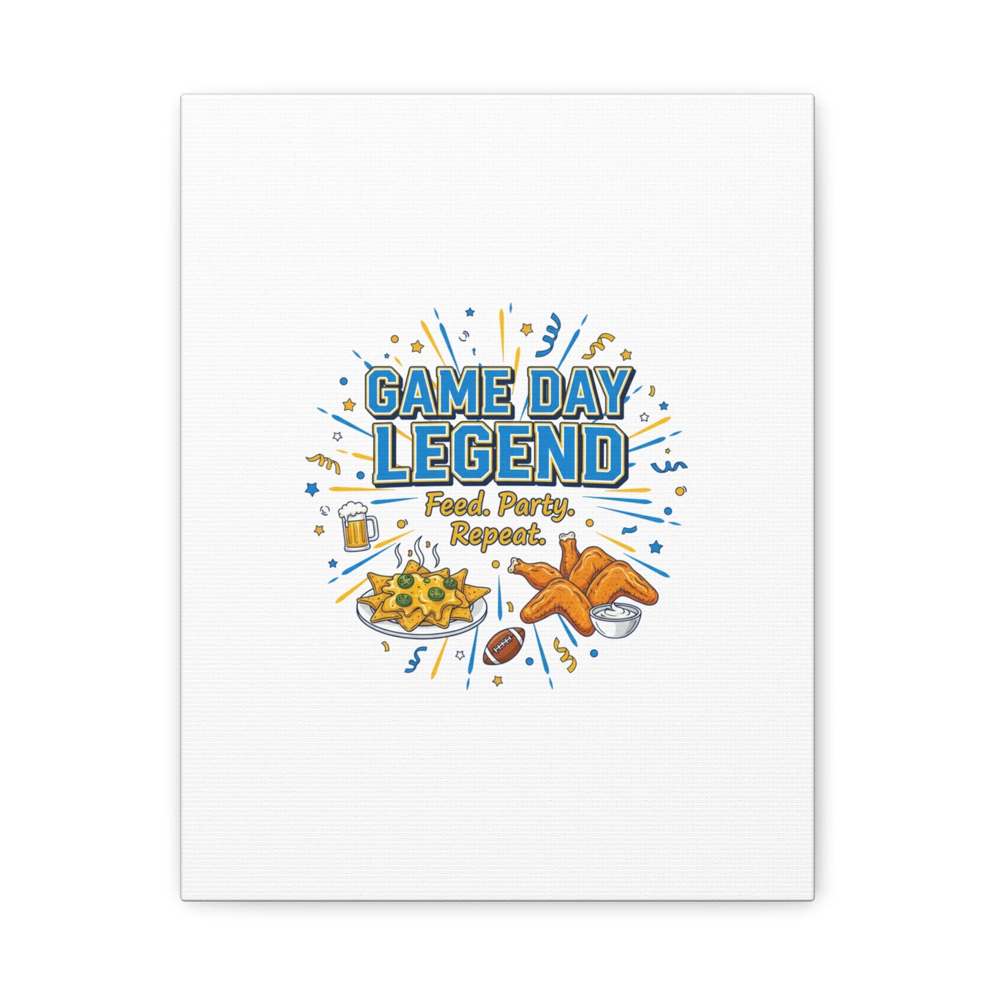 Game Day Legend Canvas | Super Bowl Party, Game Day Humor