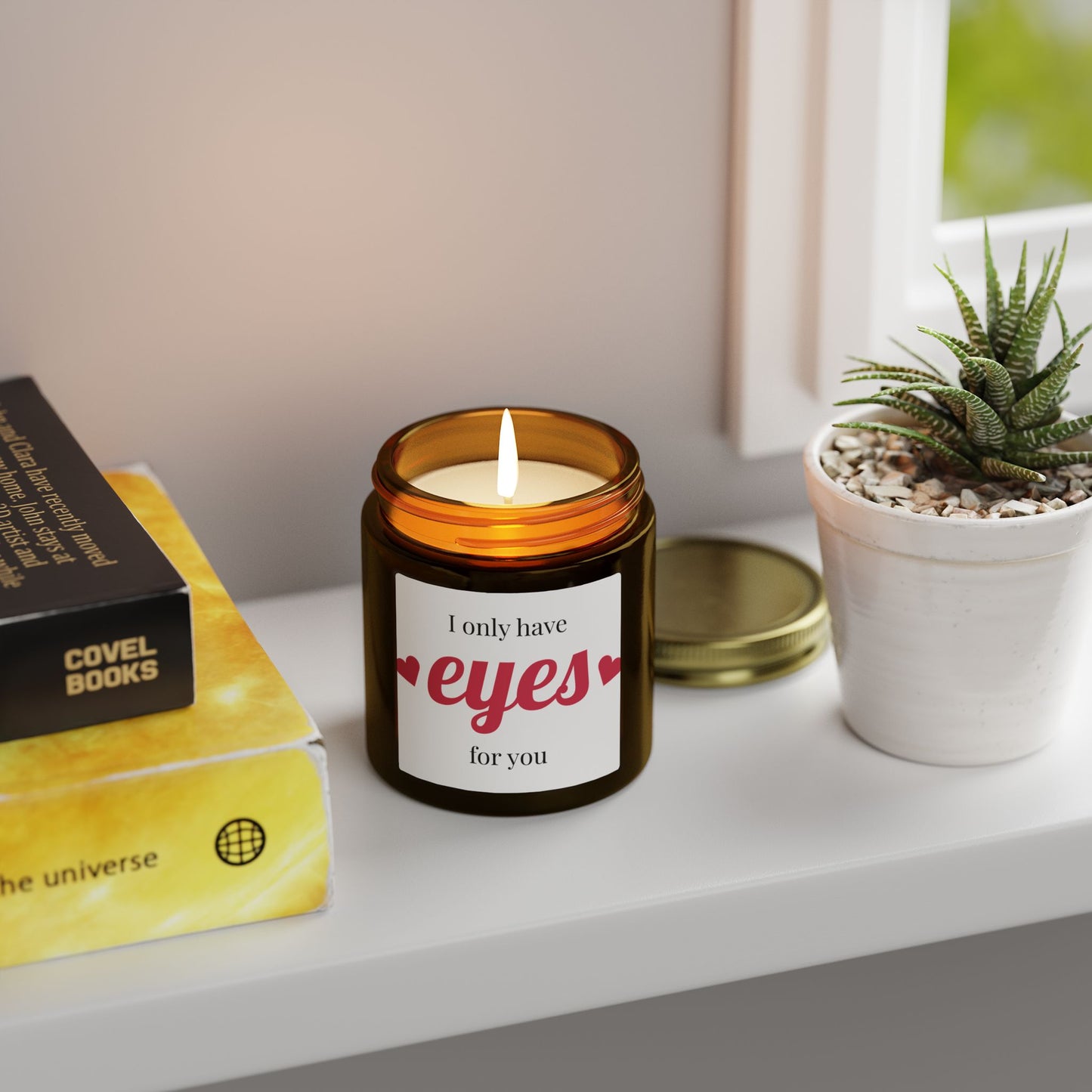 Scented Candle — Coconut Apricot Wax “I Only Have Eyes For You” (4oz & 9oz)
