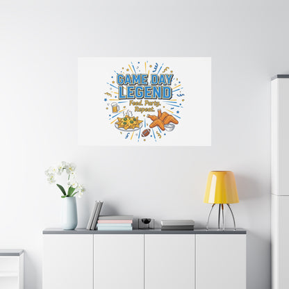 Game Day Legend Canvas | Super Bowl Party, Game Day Humor