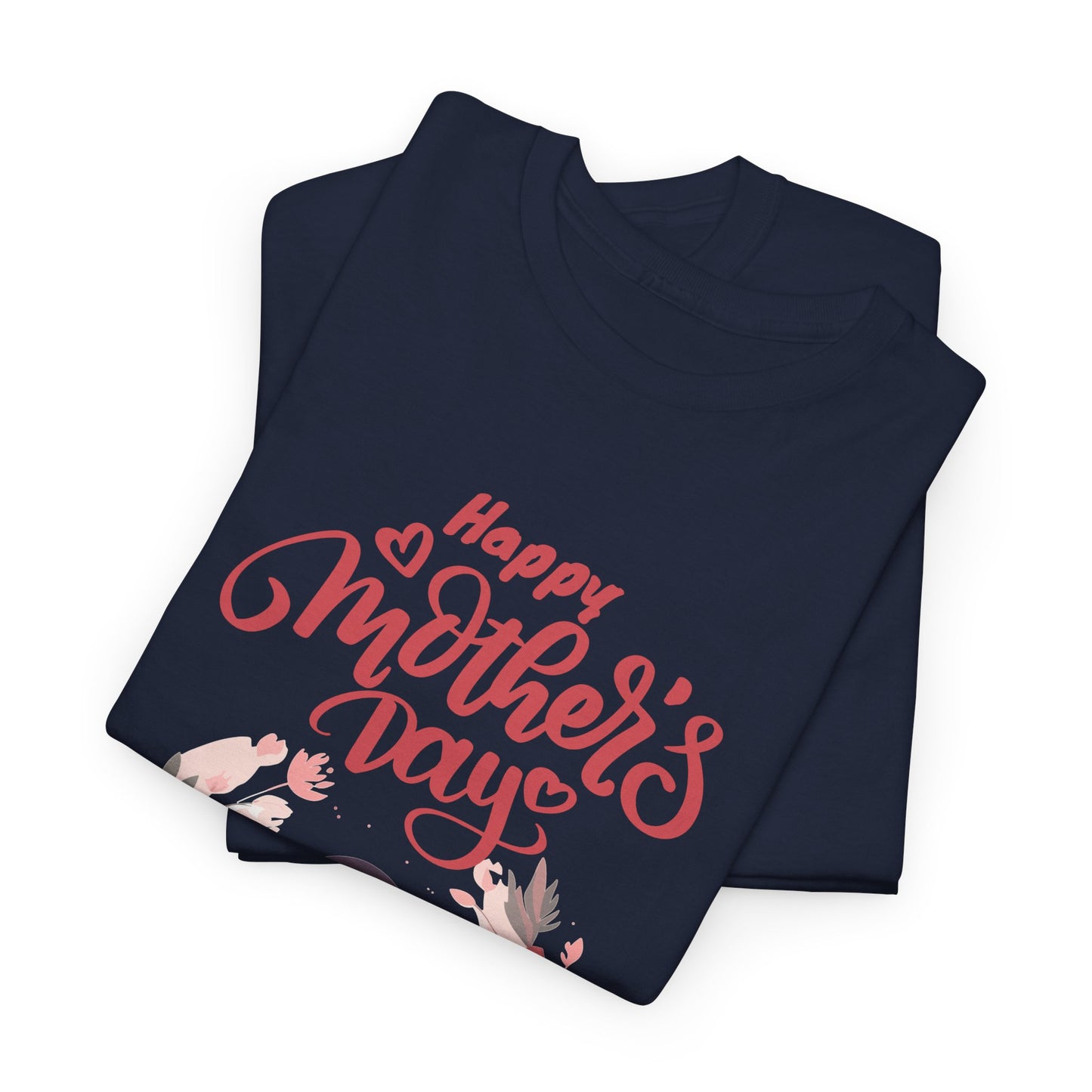 Mother’s Day Tee — "Happy Mother's Day" Floral Mom & Child Shirt