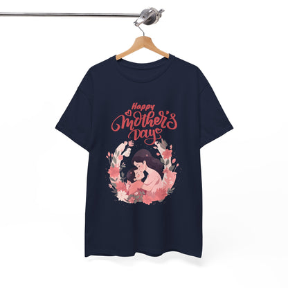 Mother’s Day Tee — "Happy Mother's Day" Floral Mom & Child Shirt