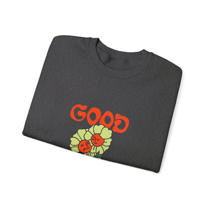 Good Vibes Floral Crewneck Sweatshirt