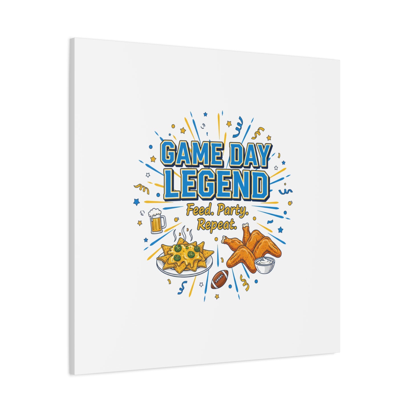 Game Day Legend Canvas | Super Bowl Party, Game Day Humor
