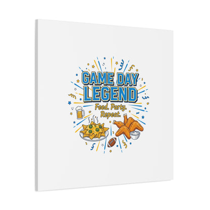 Game Day Legend Canvas | Super Bowl Party, Game Day Humor