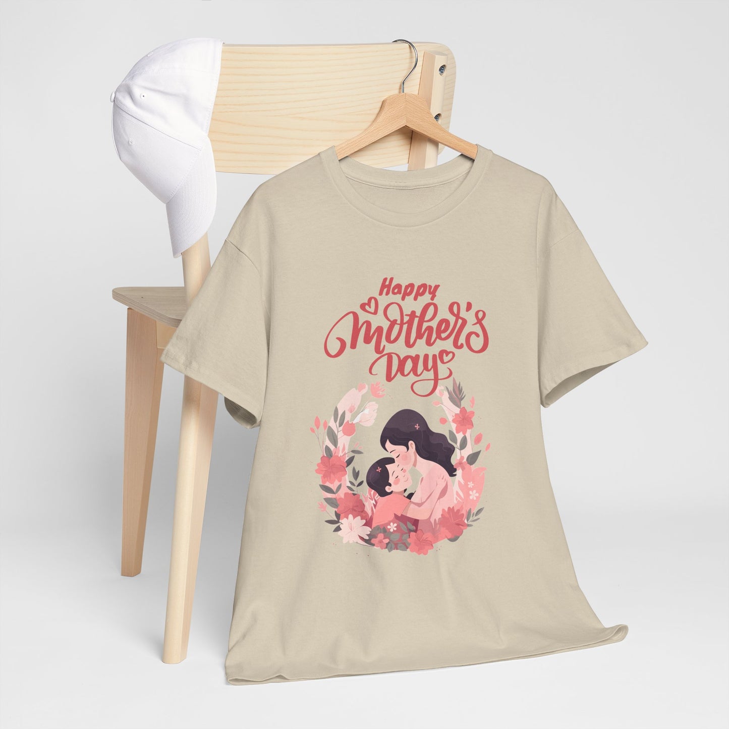 Mother’s Day Tee — "Happy Mother's Day" Floral Mom & Child Shirt
