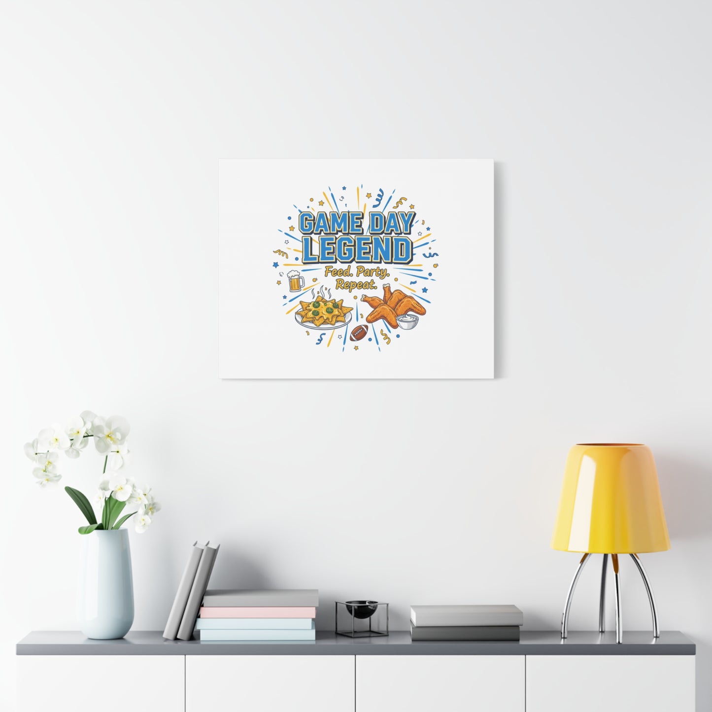 Game Day Legend Canvas | Super Bowl Party, Game Day Humor