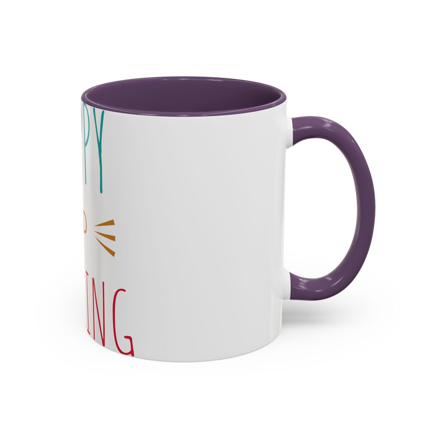 Happy and Dazzling Accent Coffee Mug — Inspirational Ceramic Tea Cup (11/15oz)