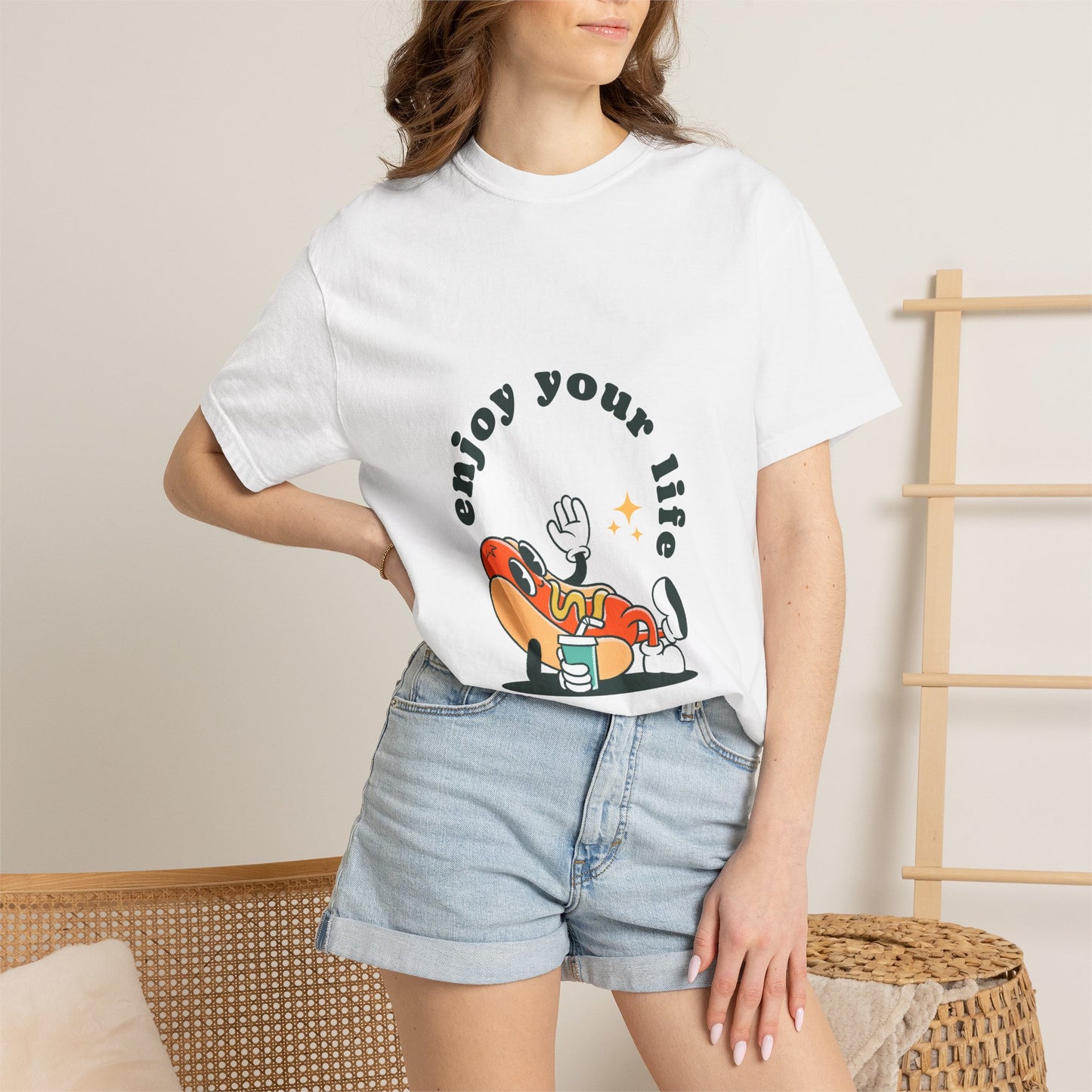Enjoy Your Life T-Shirt — Retro Relaxed Graphic Tee