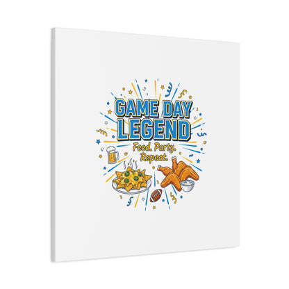 Game Day Legend Canvas | Super Bowl Party, Game Day Humor