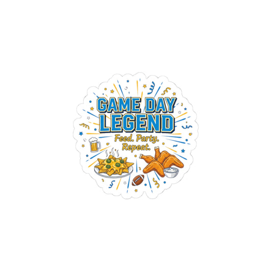 Game Day Legend Sticker | Super Bowl Party, Game Day Humor