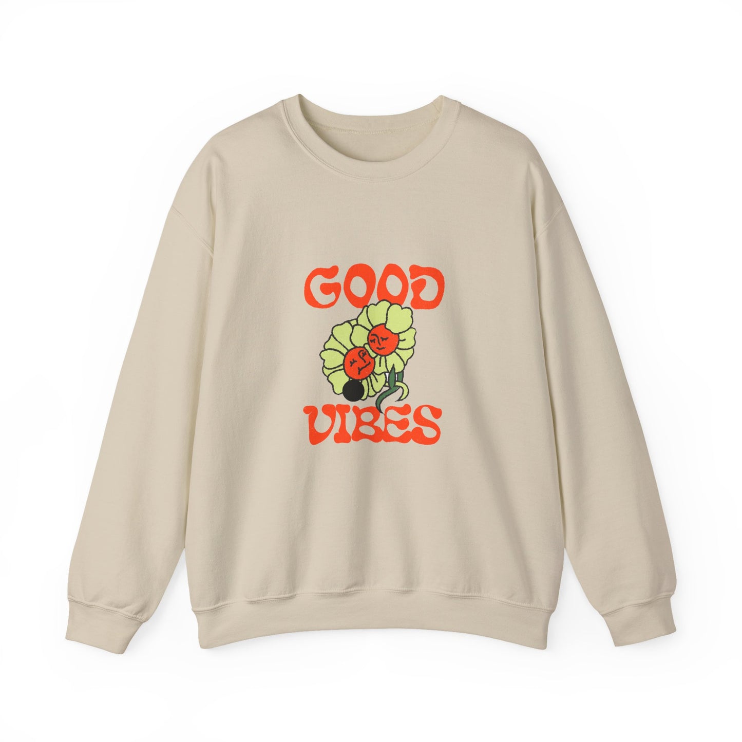 Good Vibes Floral Crewneck Sweatshirt