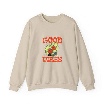 Good Vibes Floral Crewneck Sweatshirt