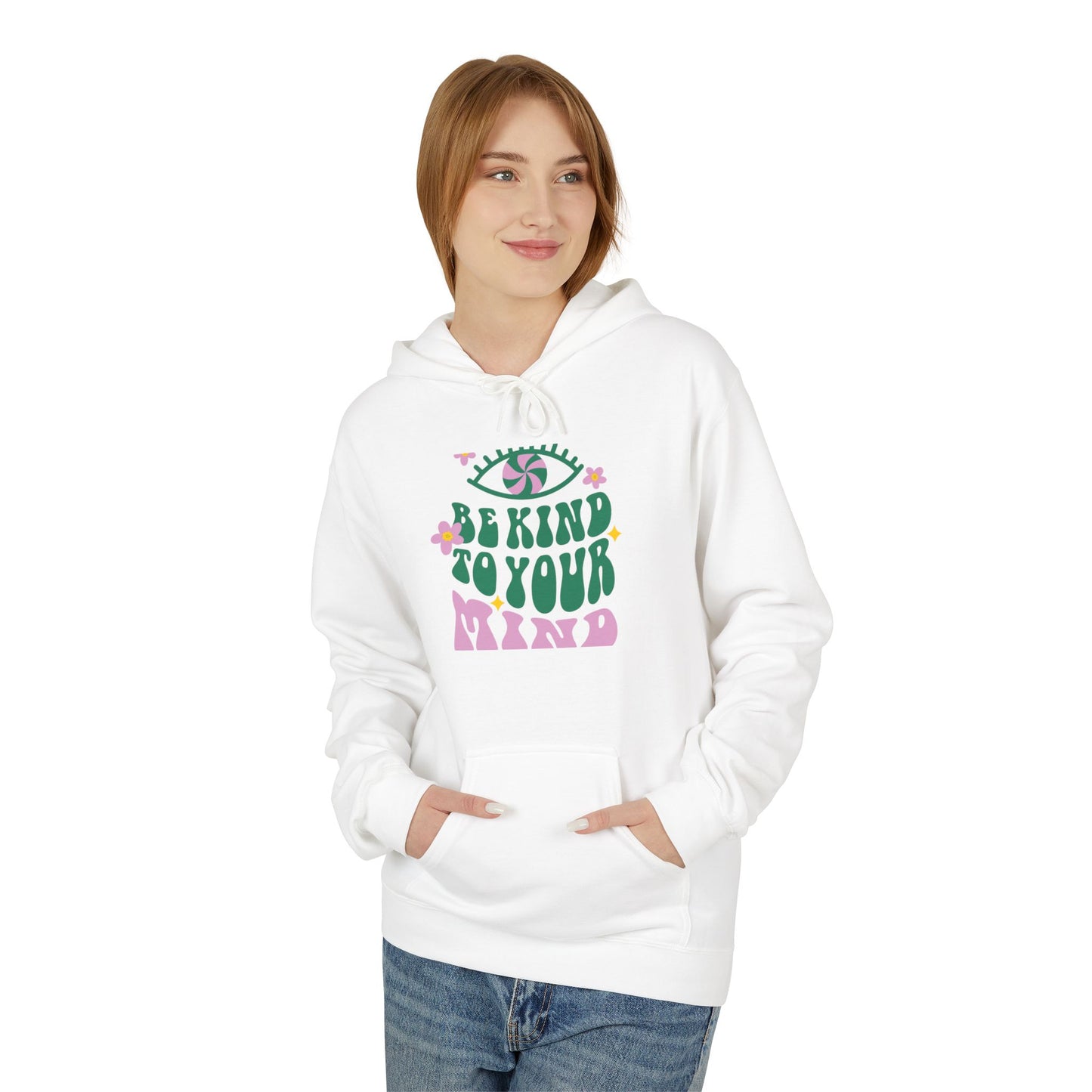 Hoodie — "Behind Your Mind" Retro Floral Graphic Hoodie