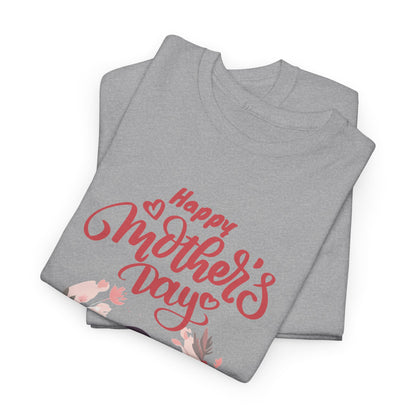 Mother’s Day Tee — "Happy Mother's Day" Floral Mom & Child Shirt
