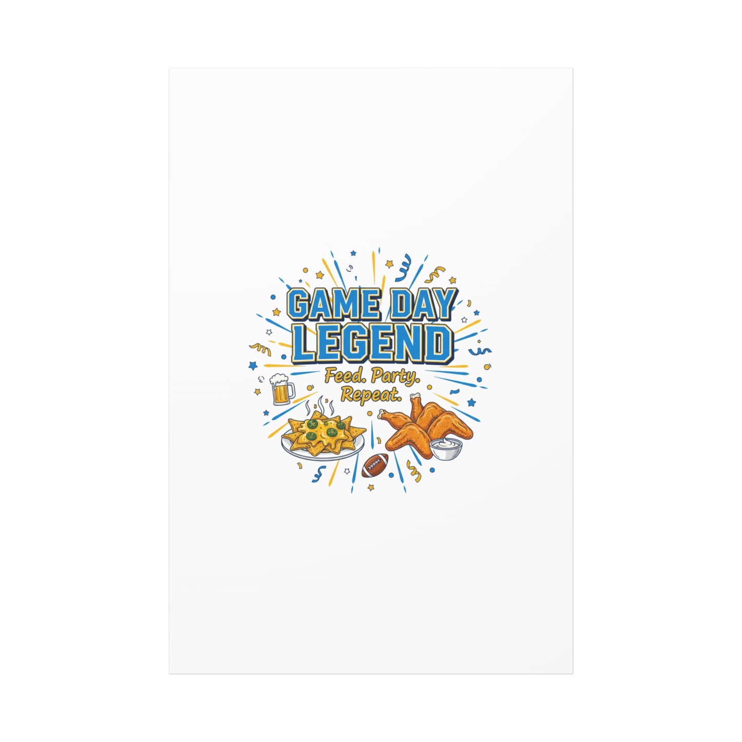 Game Day Legend Canvas | Super Bowl Party, Game Day Humor