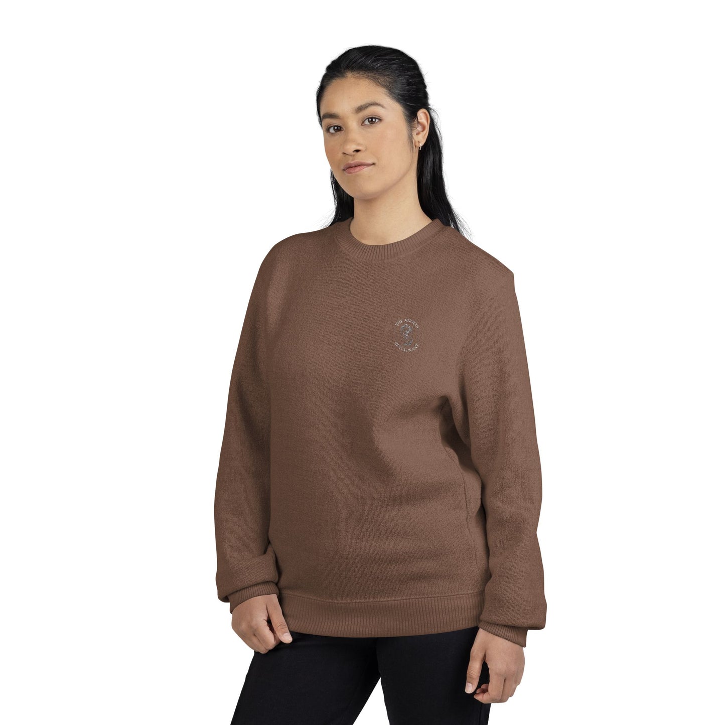 Nantucket Embroidered Crewneck Sweatshirt — Coastal Vintage Chest Logo