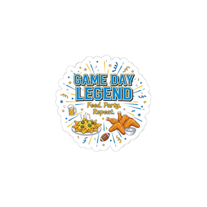 Game Day Legend Sticker | Super Bowl Party, Game Day Humor
