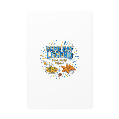 Game Day Legend Canvas | Super Bowl Party, Game Day Humor