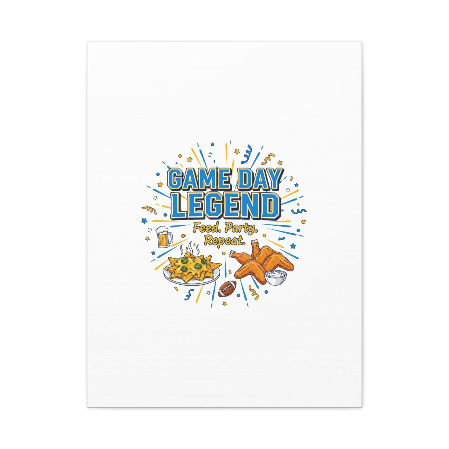 Game Day Legend Canvas | Super Bowl Party, Game Day Humor